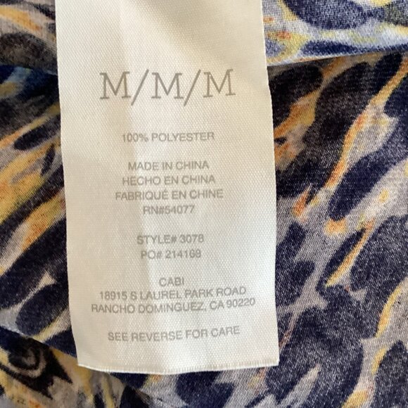 Cabi Love‎ Top Size Medium Sleeveless Blouse Peter Pan Collar - Picture 3 of 7